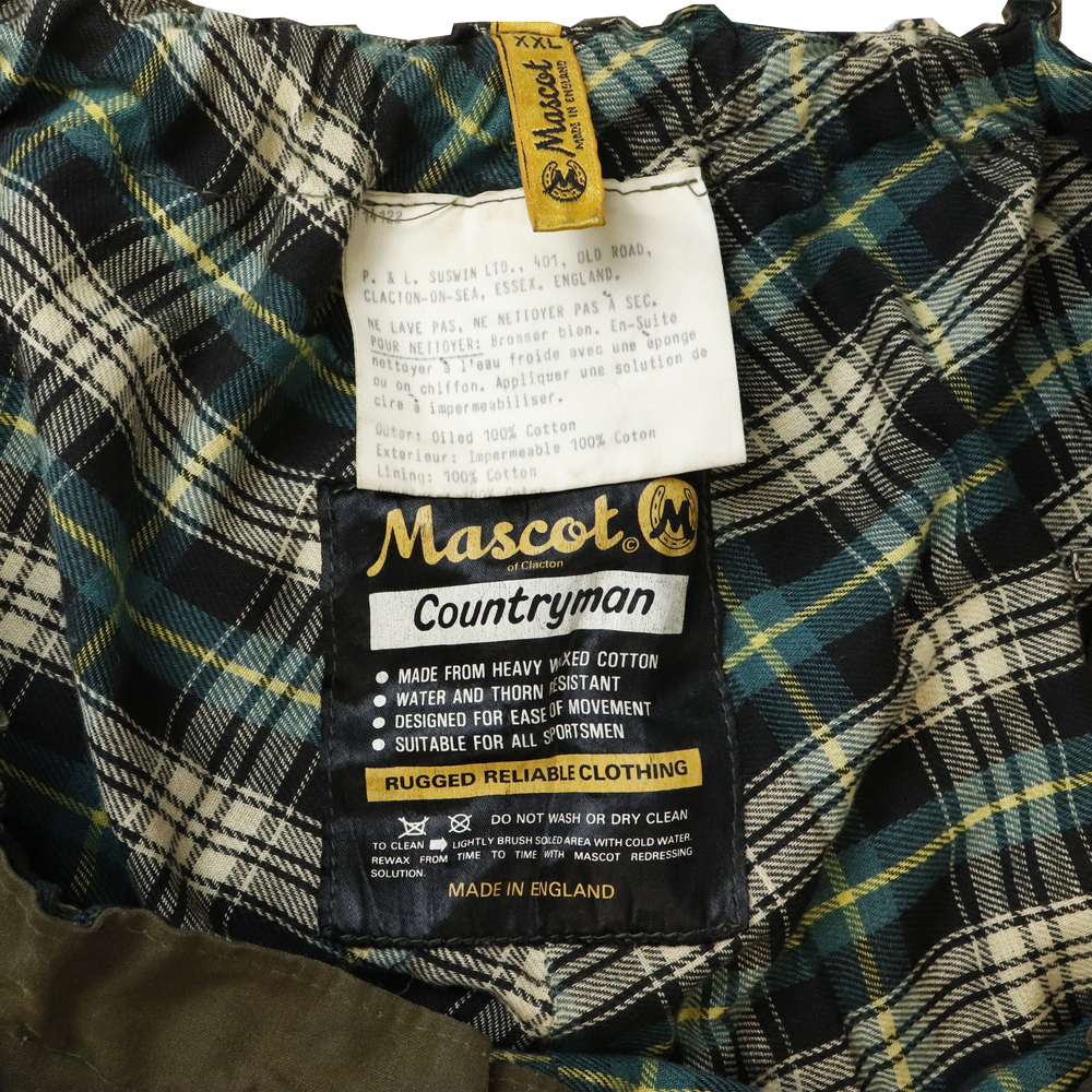 Vintage British Motorcycle Ridng Mascot Countryman Waxed Cotton Pants Size XXL - Picture 5 of 7